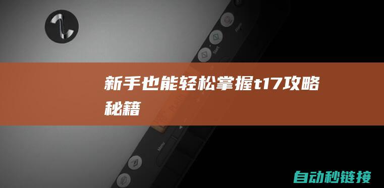 新手也能轻松掌握t17攻略秘籍