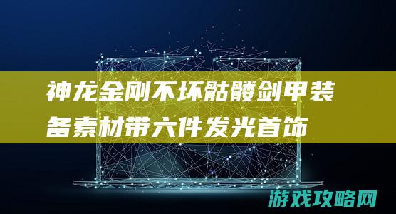 神龙金刚不坏骷髅剑甲装备素材带六件发光首饰