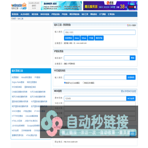 站长工具 - 站长工具查询,中国站长工具网站 - Tool.WebmasterHome.cn