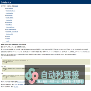 DataService Web 服务