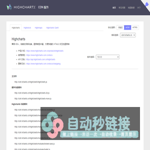 HIGHCHARTS CDN 服务