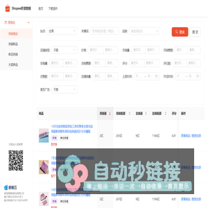 Shopee虾皮数据 | Shopee选品助手 | 免费Shopee选品与数据分析工具 | 极鲸云旗下产品