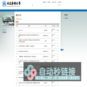 大连医科大学通知公告