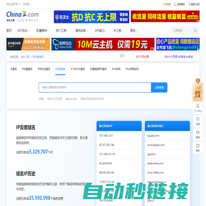 网站IP查询_IP反查域名_同IP网站查询 - 站长工具